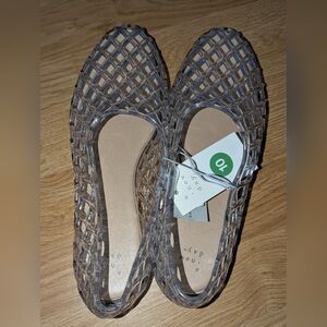 A New Day Yuri Clear jelly flats 